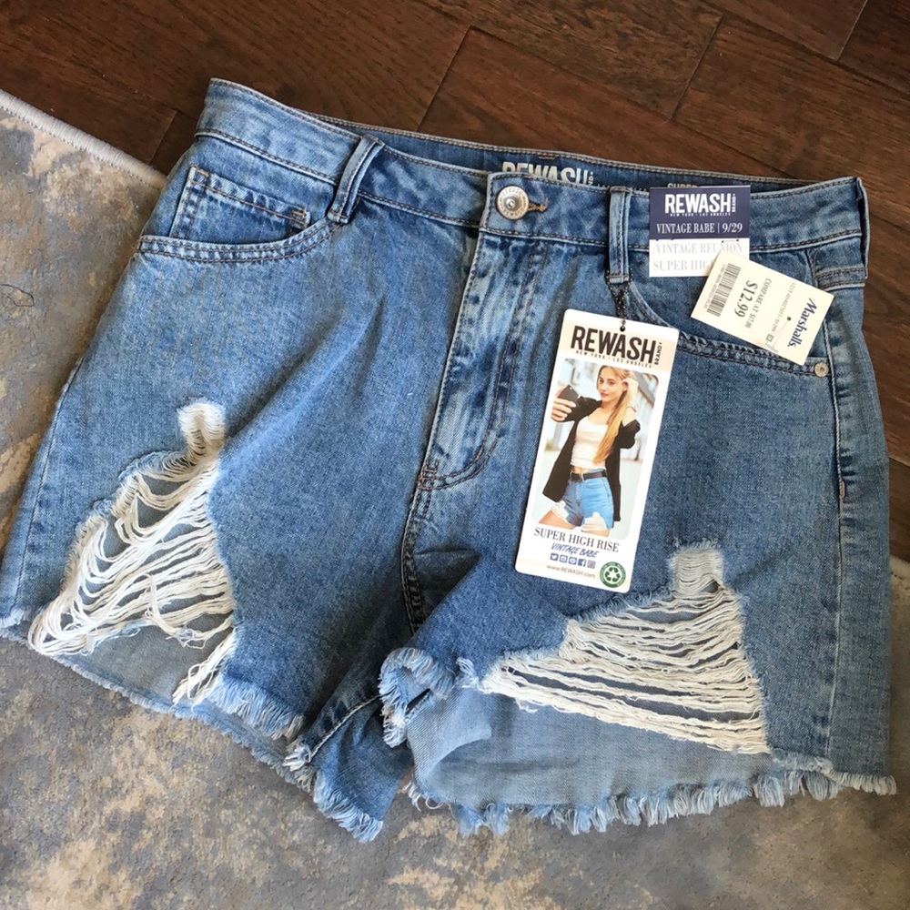 Denim shorts